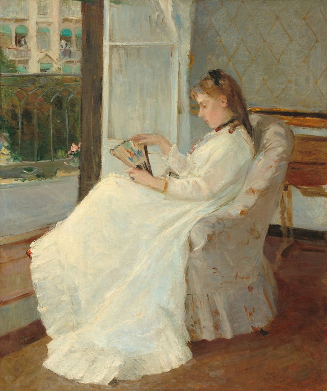 A irmã da artista frente a uma janela - Berthe Morisot  (1869).JPG